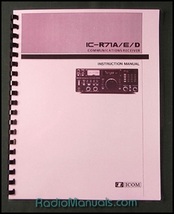 Icom IC-R71A Instruction manual - Click Image to Close